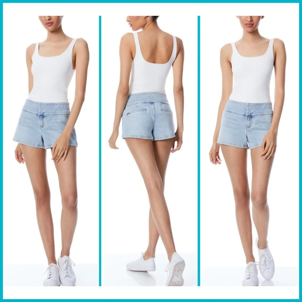 Alice + Olivia Olivia Denim Blue Wash Shorts